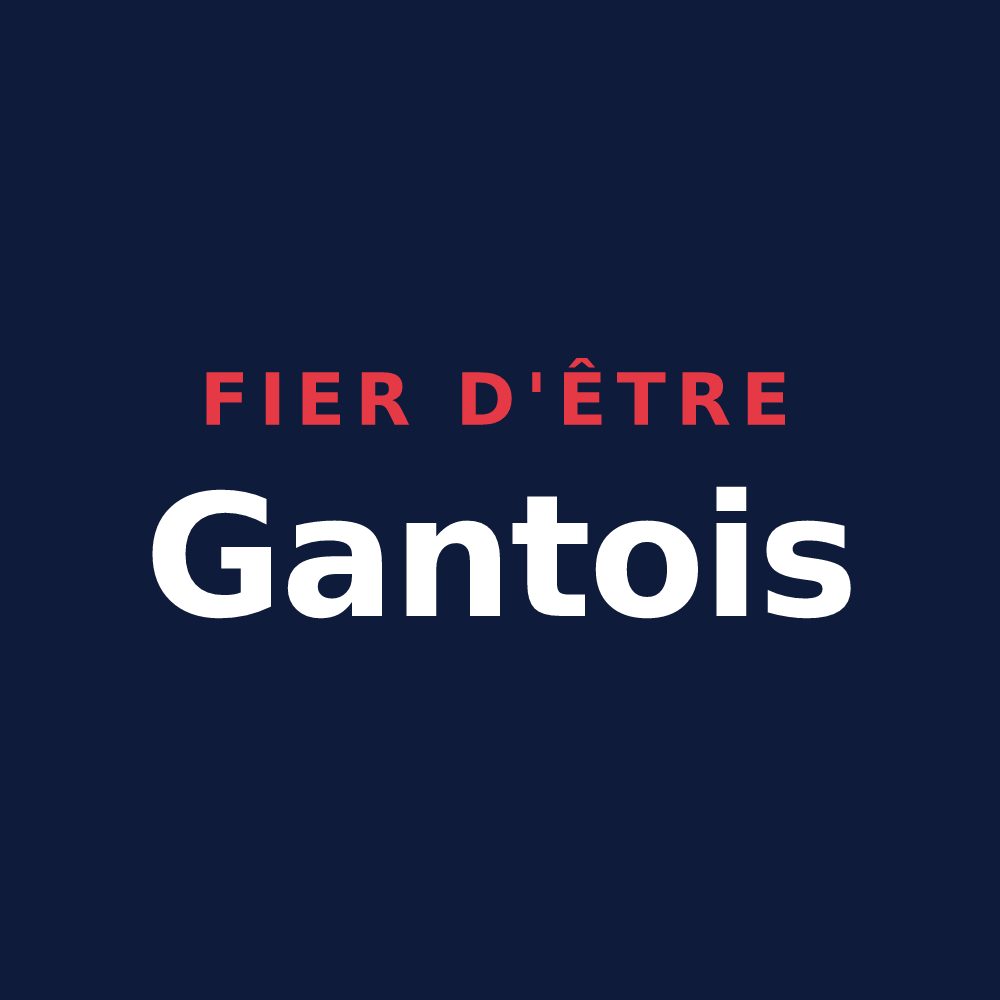 T-shirt « Fier d'être Gantois » — design pour Gan