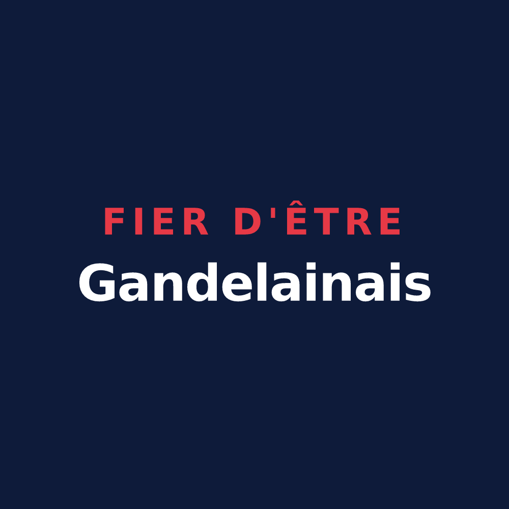 T-shirt « Fier d'être Gandelainais » — design pour Gandelain