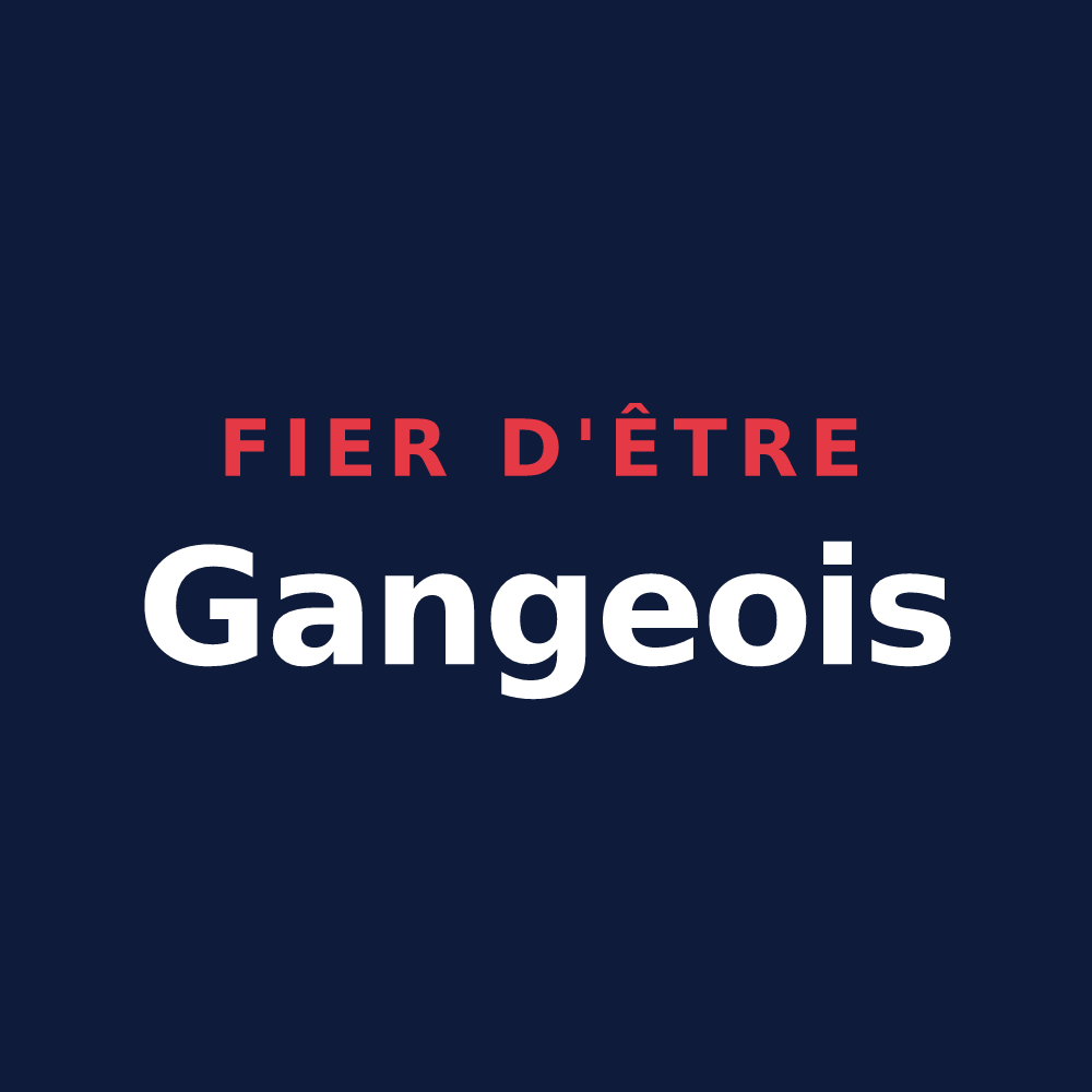 T-shirt « Fier d'être Gangeois » — design pour Ganges