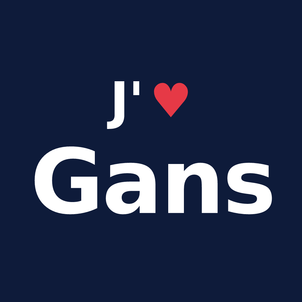T-shirt personnalisé Gans — design J'aime Gans