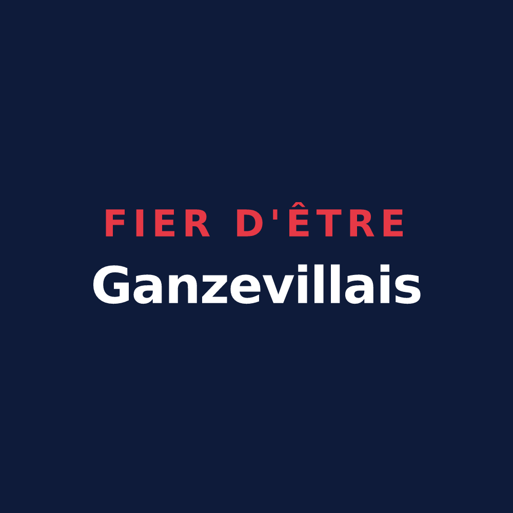 T-shirt « Fier d'être Ganzevillais » — design pour Ganzeville