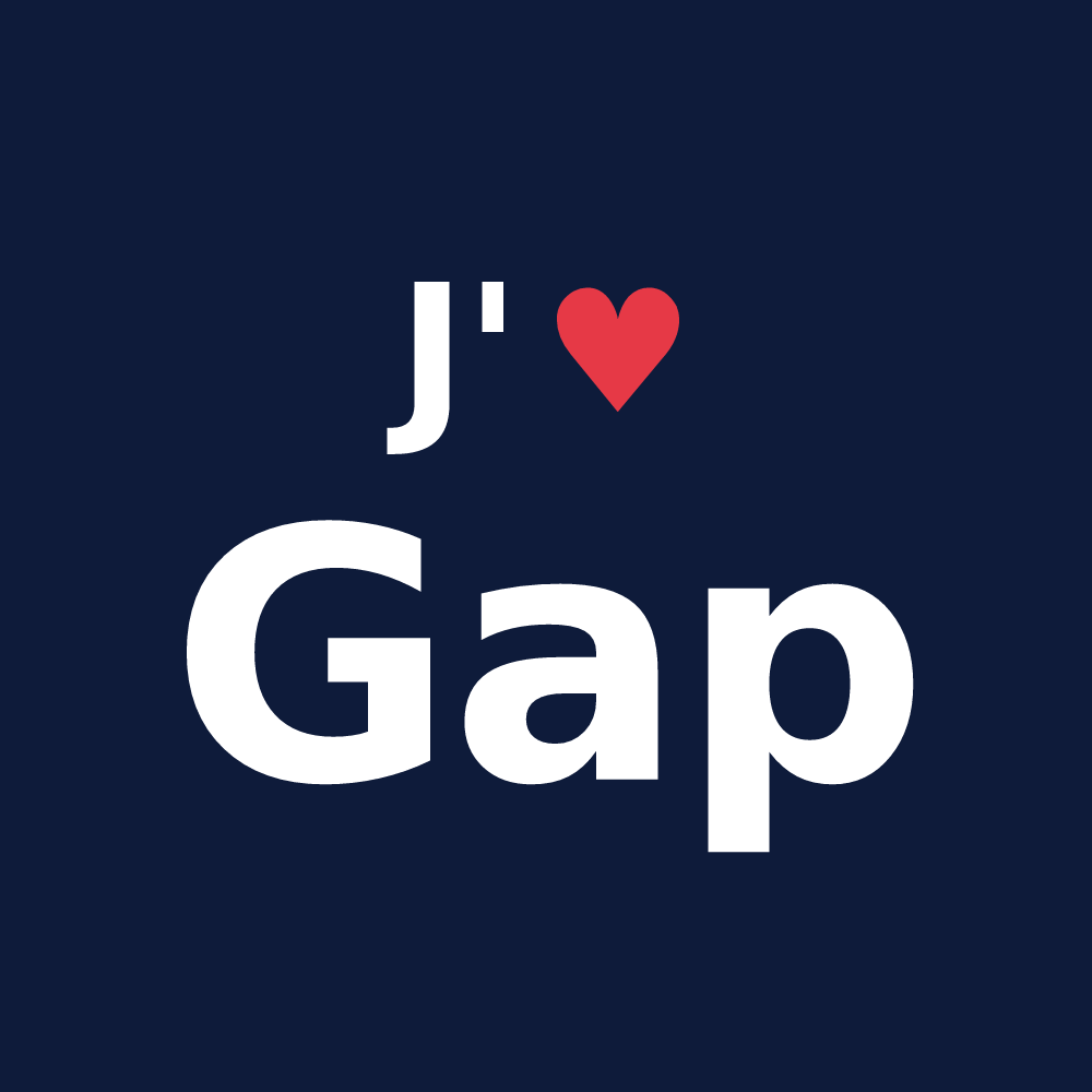 T-shirt personnalisé Gap — design J'aime Gap