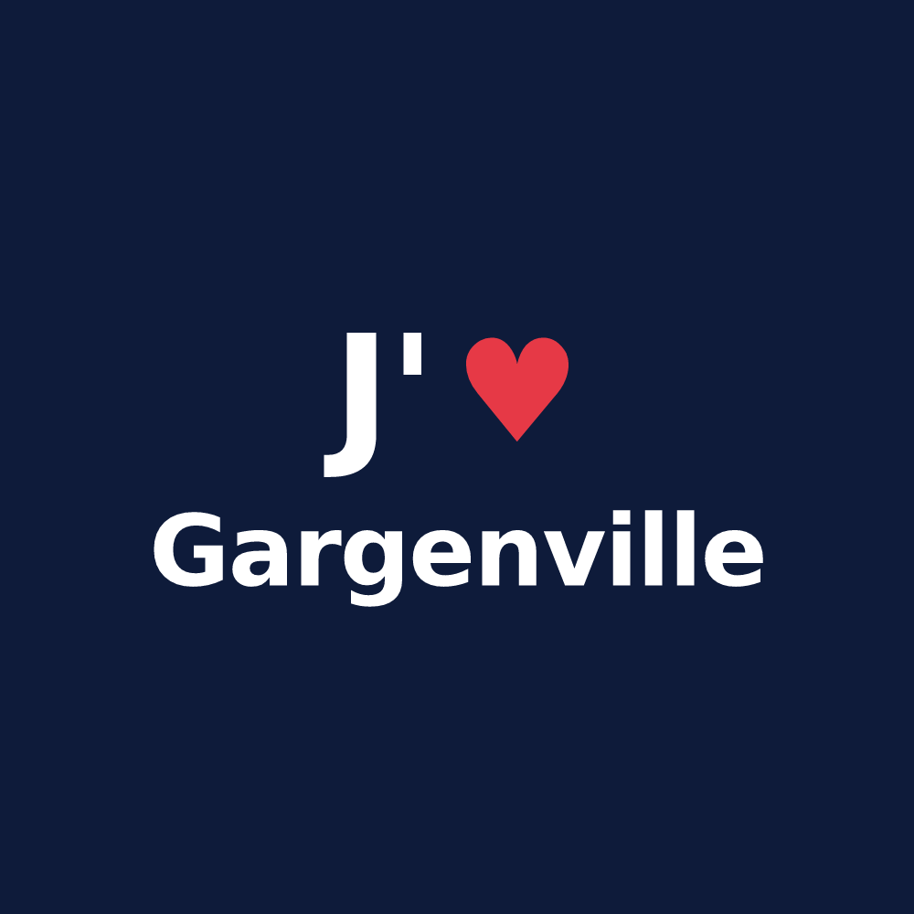 T-shirt personnalisé Gargenville — design J'aime Gargenville