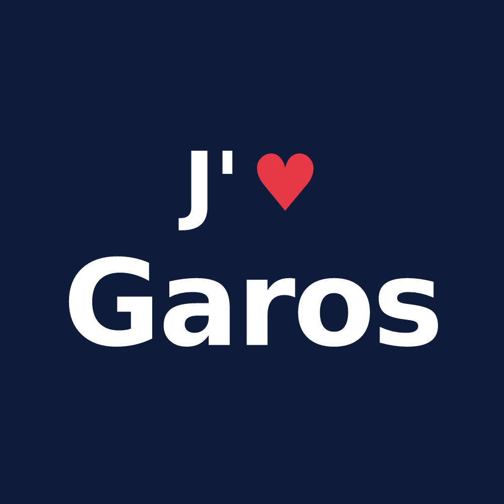 T-shirt personnalisé Garos — design J'aime Garos
