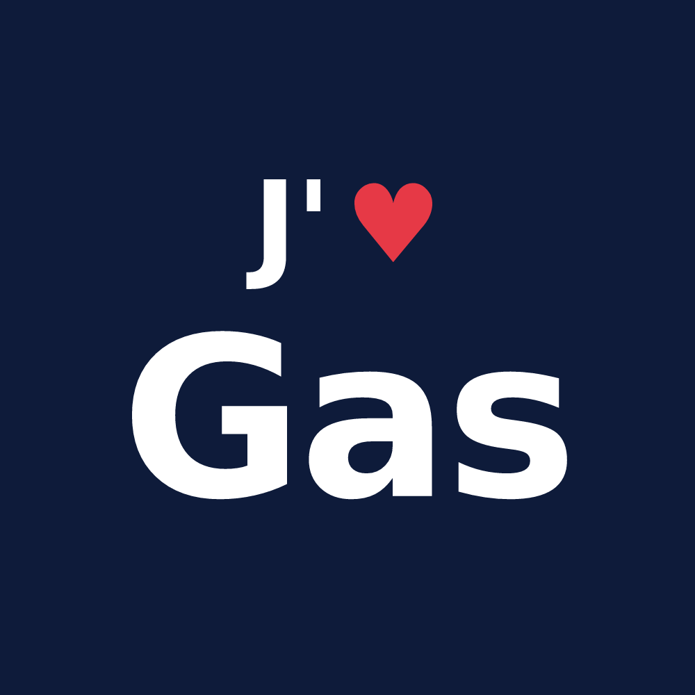 T-shirt personnalisé Gas — design J'aime Gas