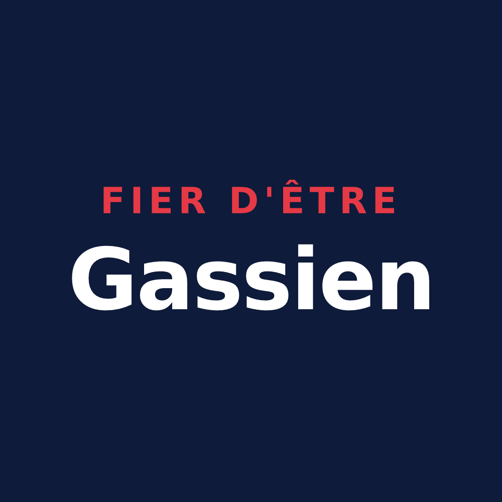 T-shirt « Fier d'être Gassien » — design pour Gas