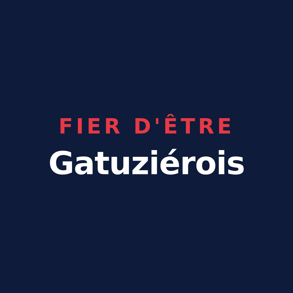 T-shirt « Fier d'être Gatuziérois » — design pour Gatuzières