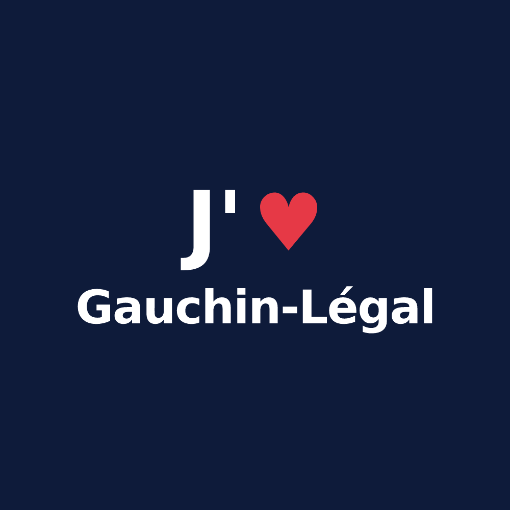 T-shirt personnalisé Gauchin-Légal — design J'aime Gauchin-Légal