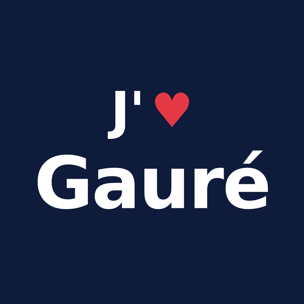 T-shirt personnalisé Gauré — design J'aime Gauré