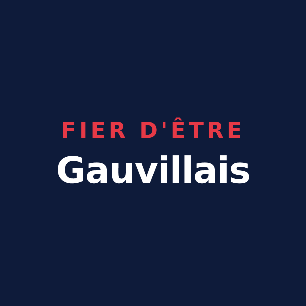 T-shirt « Fier d'être Gauvillais » — design pour Gauville-la-Campagne