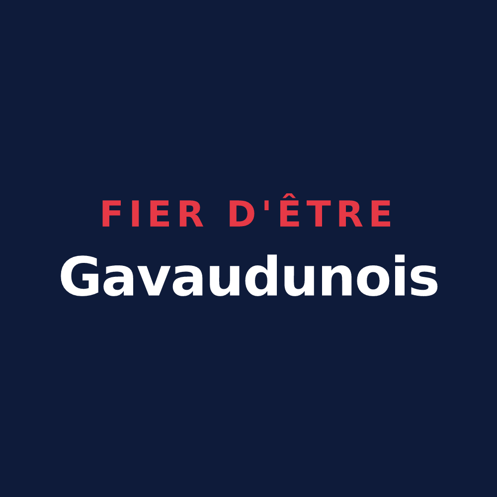 T-shirt « Fier d'être Gavaudunois » — design pour Gavaudun