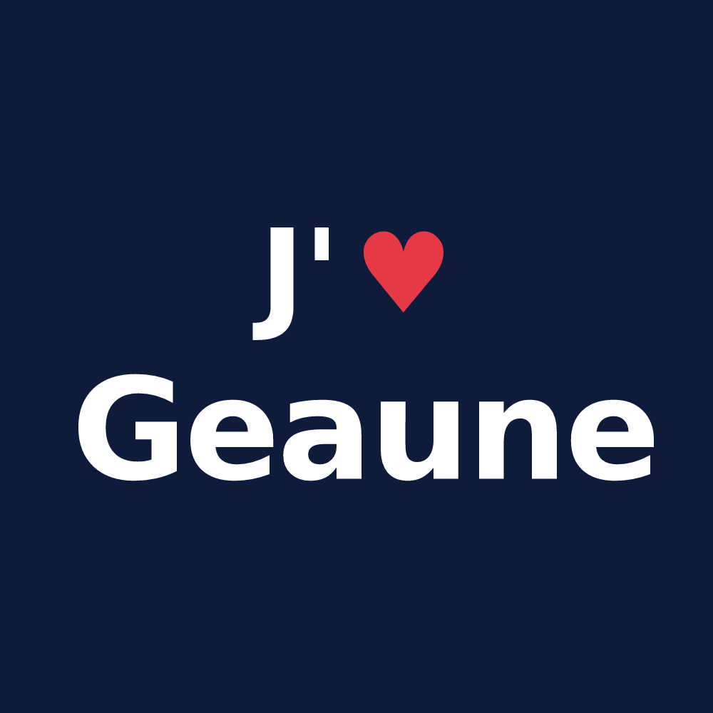 T-shirt personnalisé Geaune — design J'aime Geaune