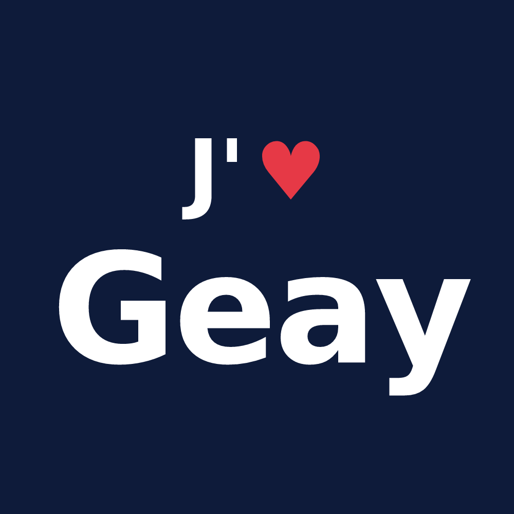 T-shirt personnalisé Geay — design J'aime Geay