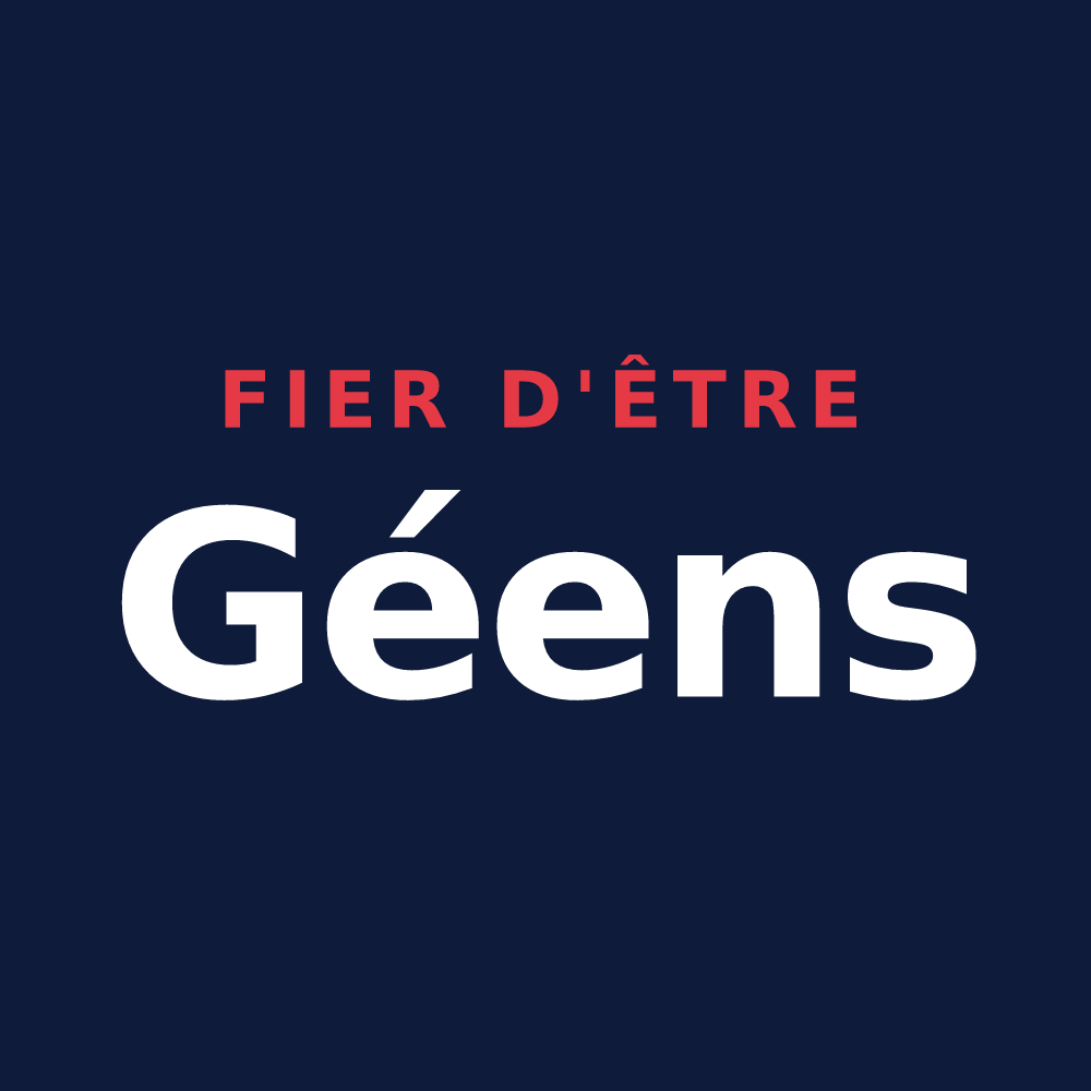 T-shirt « Fier d'être Géens » — design pour Gée-Rivière