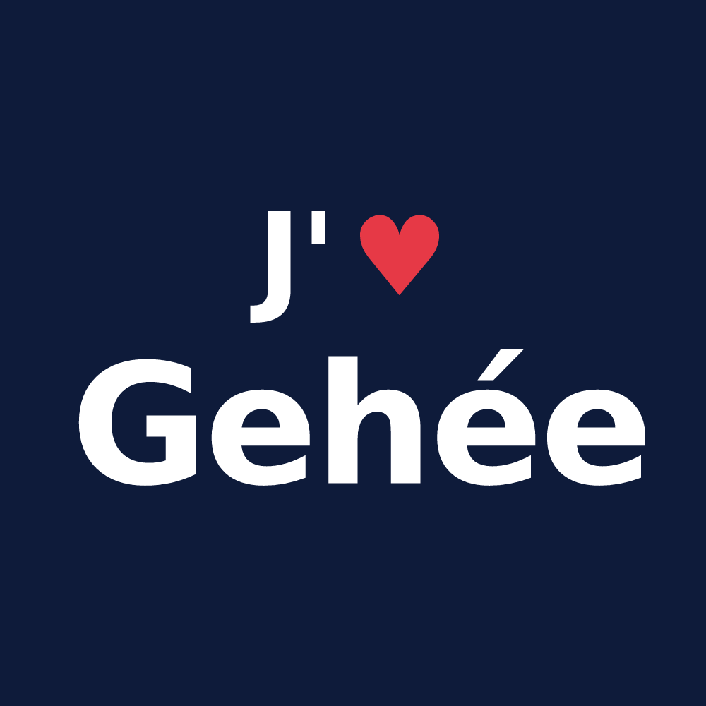 T-shirt personnalisé Gehée — design J'aime Gehée
