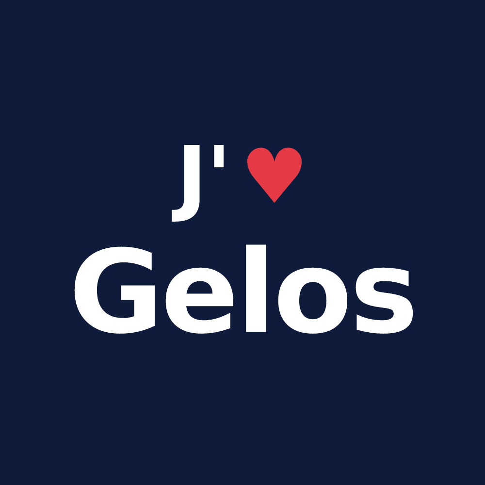 T-shirt personnalisé Gelos — design J'aime Gelos