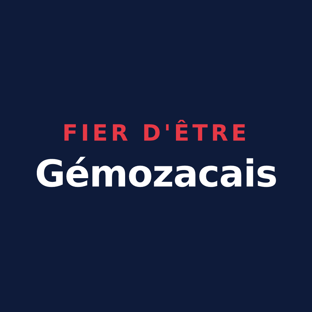 T-shirt « Fier d'être Gémozacais » — design pour Gémozac