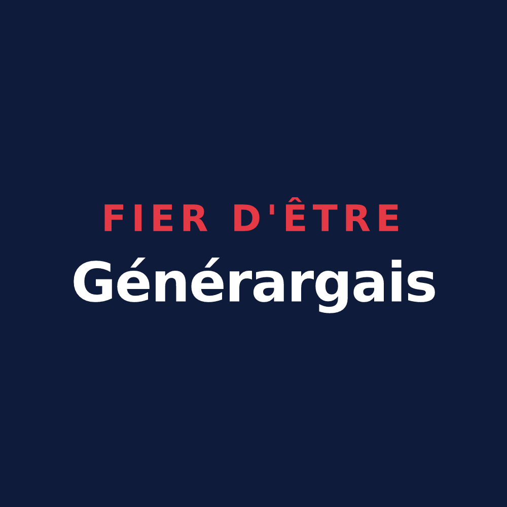 T-shirt « Fier d'être Générargais » — design pour Générargues