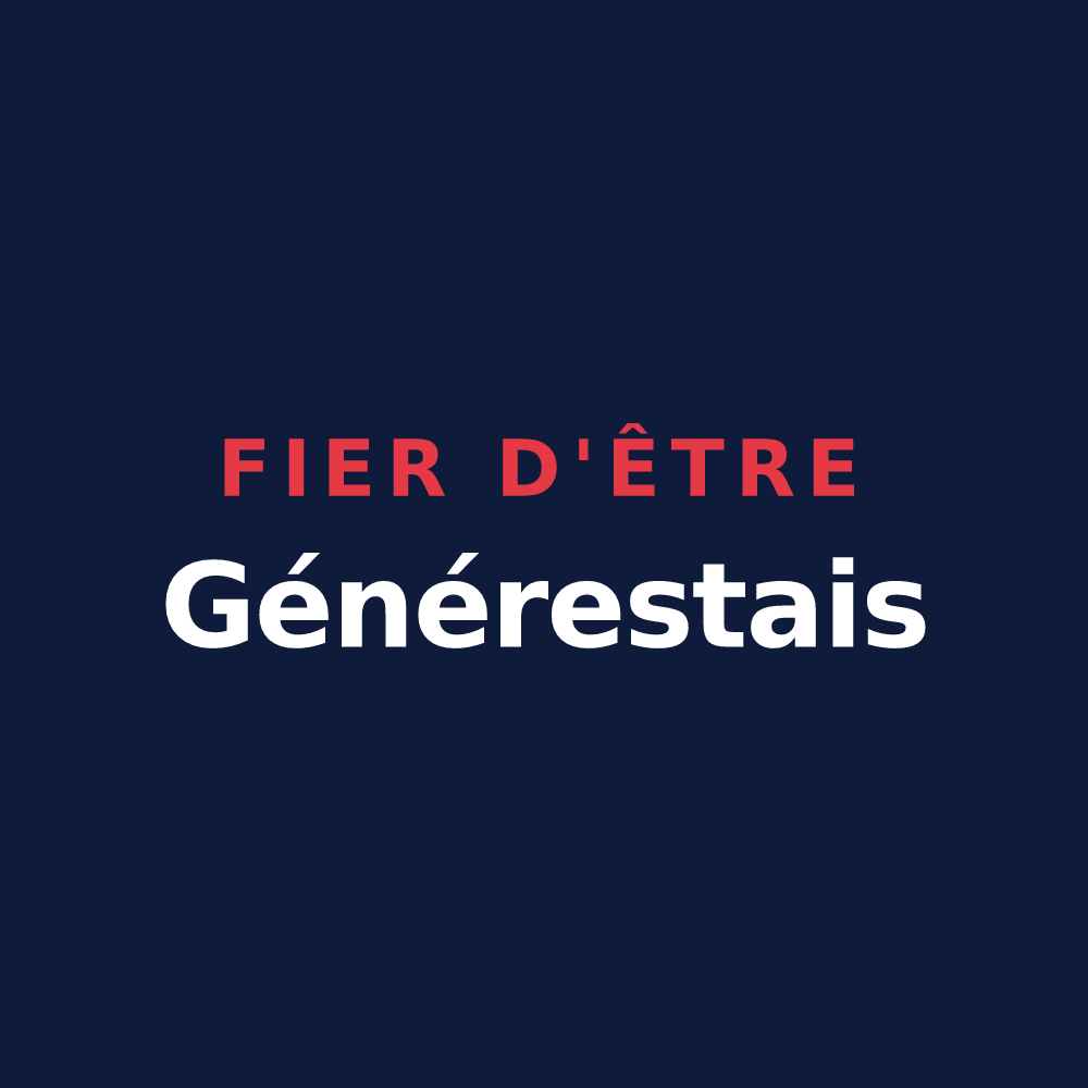 T-shirt « Fier d'être Générestais » — design pour Générest