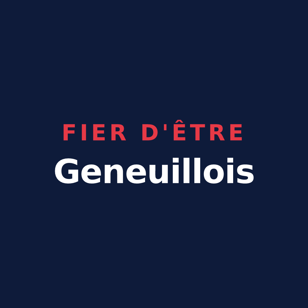 T-shirt « Fier d'être Geneuillois » — design pour Geneuille