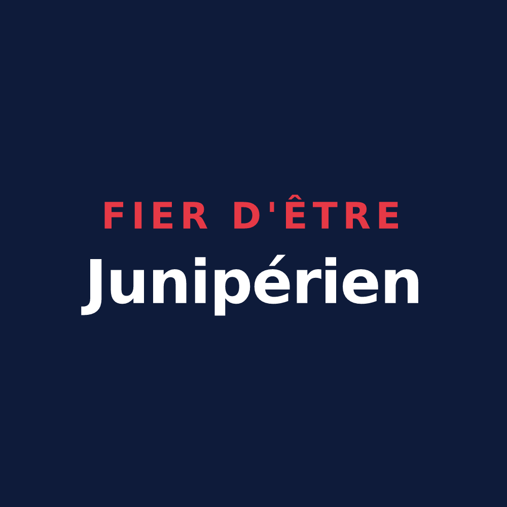 T-shirt « Fier d'être Junipérien » — design pour Genevrières