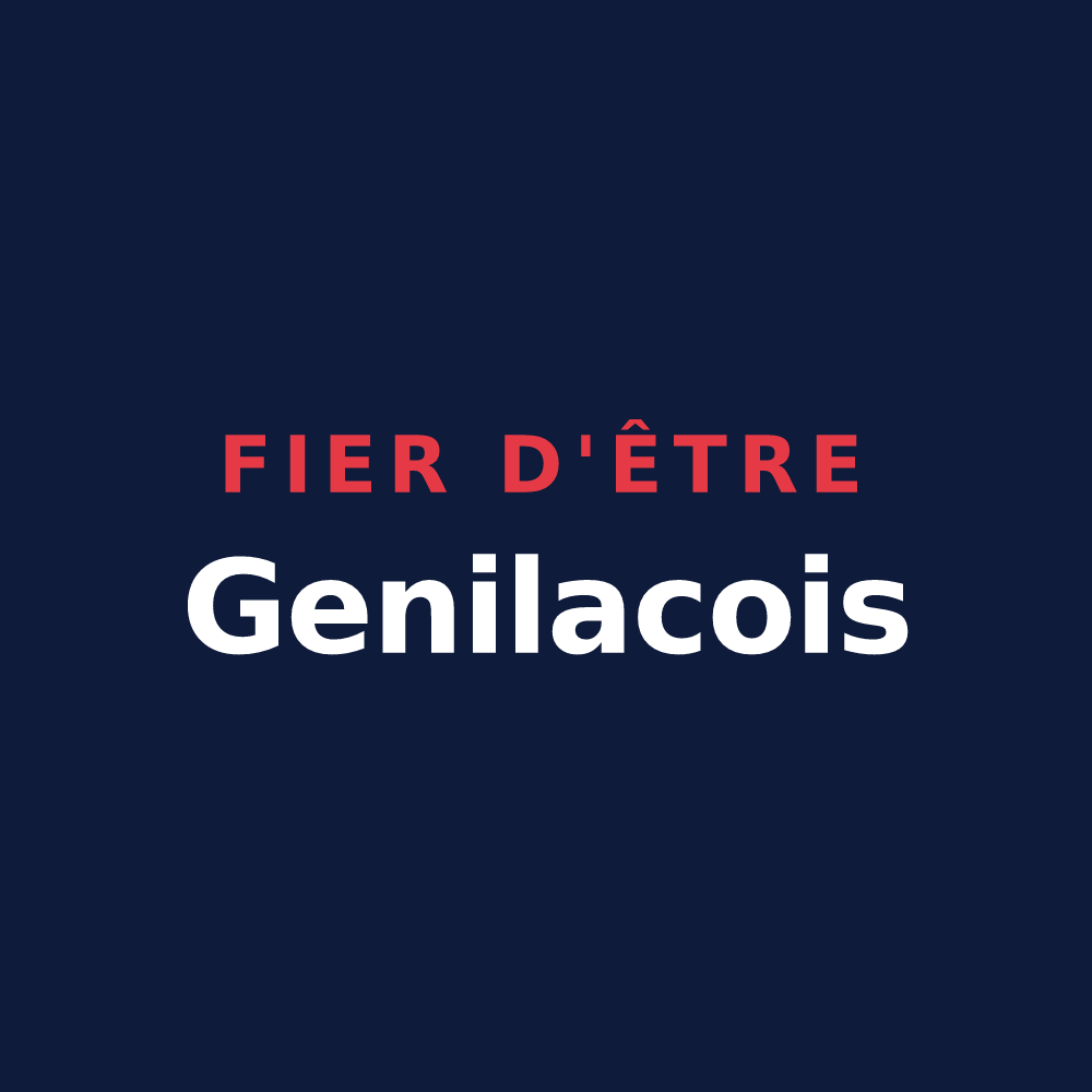 T-shirt « Fier d'être Genilacois » — design pour Genilac