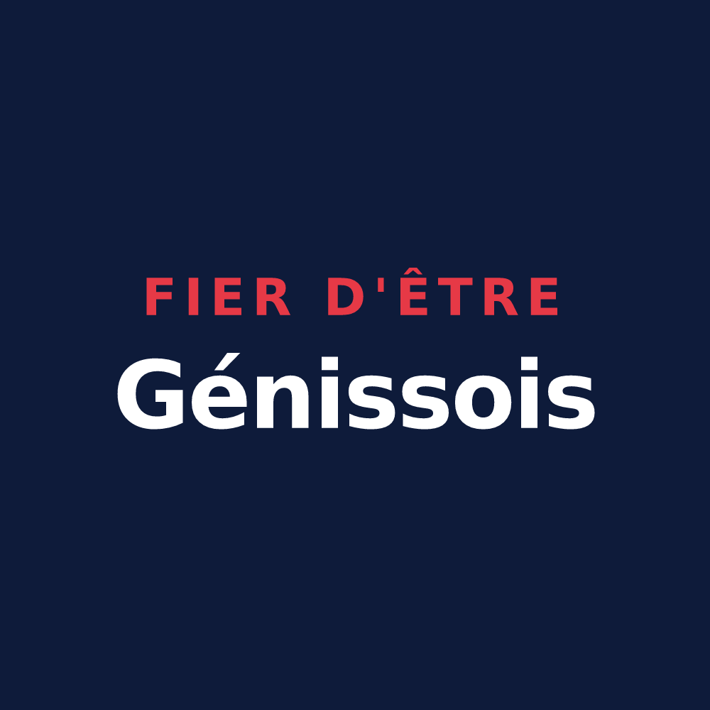 T-shirt « Fier d'être Génissois » — design pour Génis