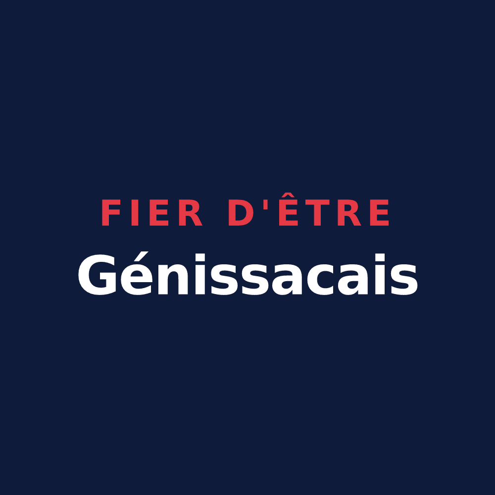 T-shirt « Fier d'être Génissacais » — design pour Génissac