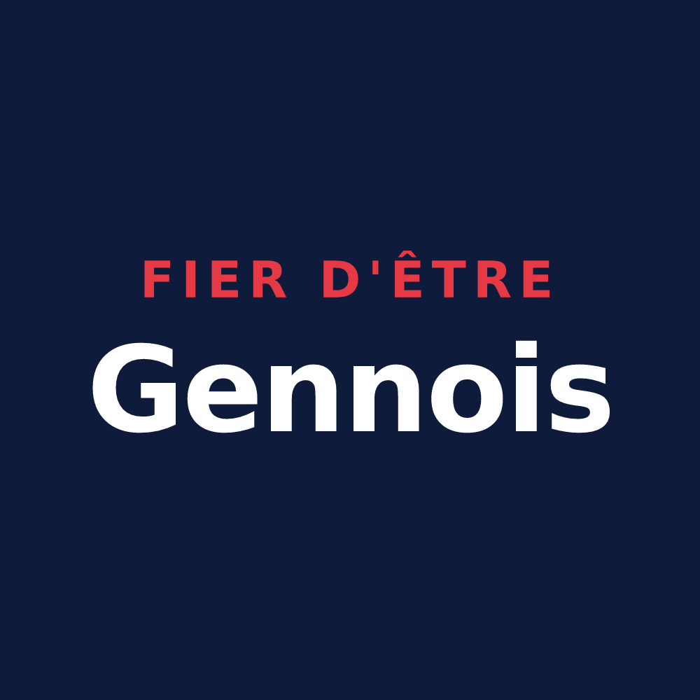 T-shirt « Fier d'être Gennois » — design pour Gennes-Longuefuye