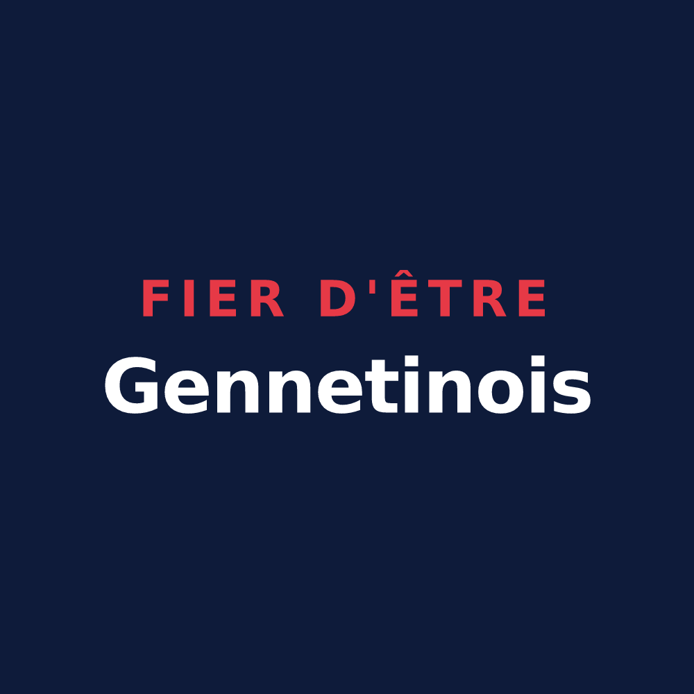T-shirt « Fier d'être Gennetinois » — design pour Gennetines