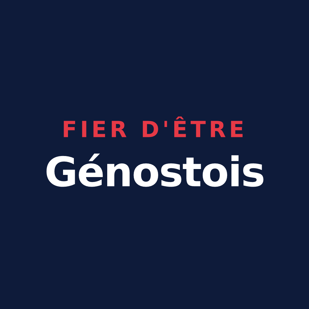 T-shirt « Fier d'être Génostois » — design pour Génos