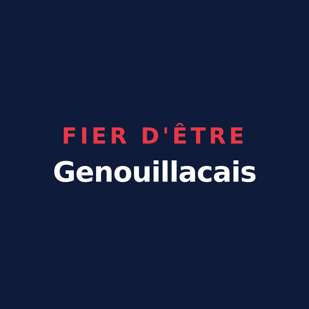 T-shirt « Fier d'être Genouillacais » — design pour Genouillé