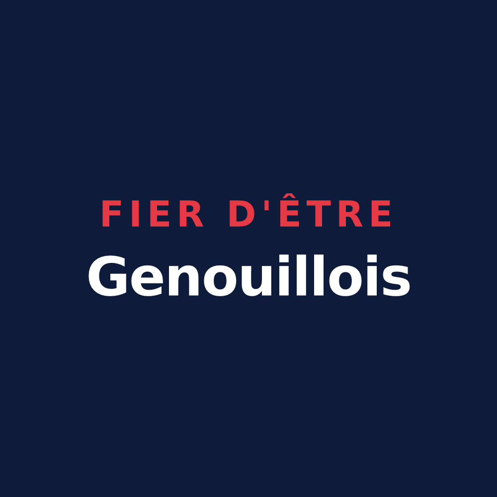 T-shirt « Fier d'être Genouillois » — design pour Genouilly
