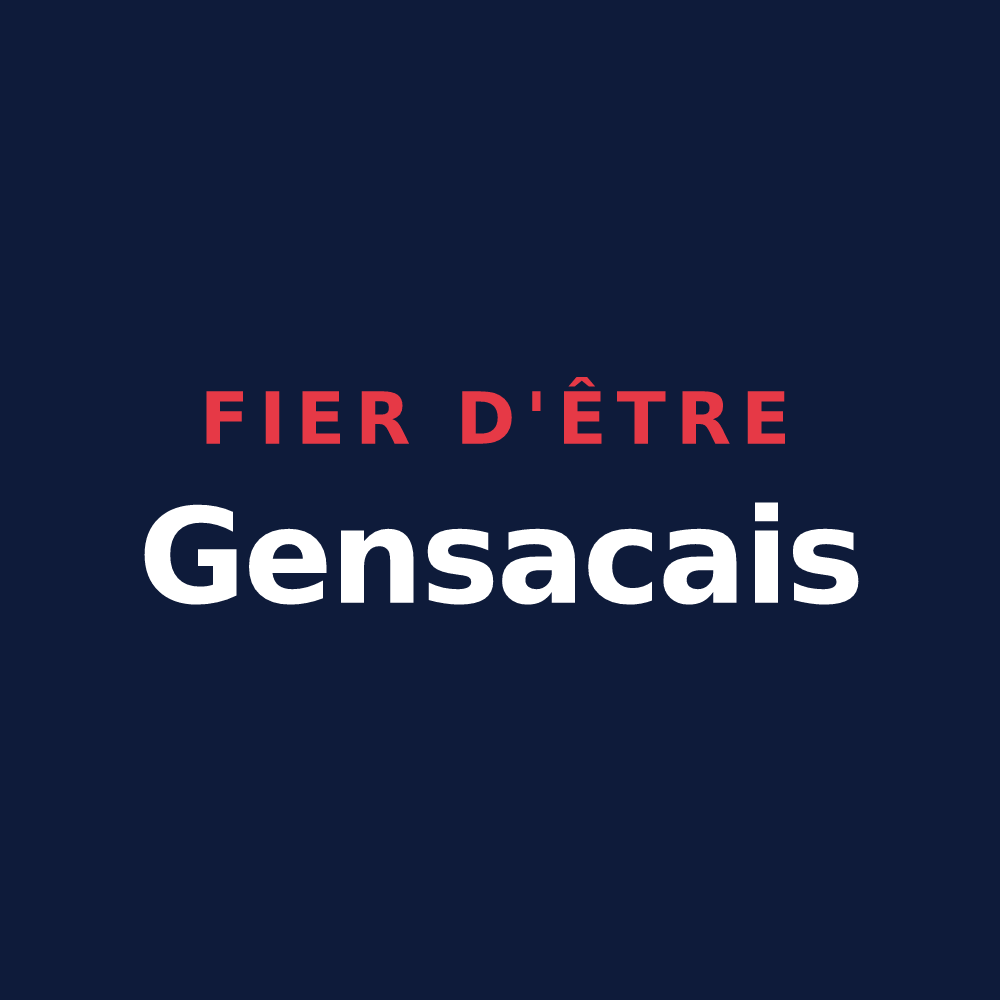 T-shirt « Fier d'être Gensacais » — design pour Gensac-la-Pallue
