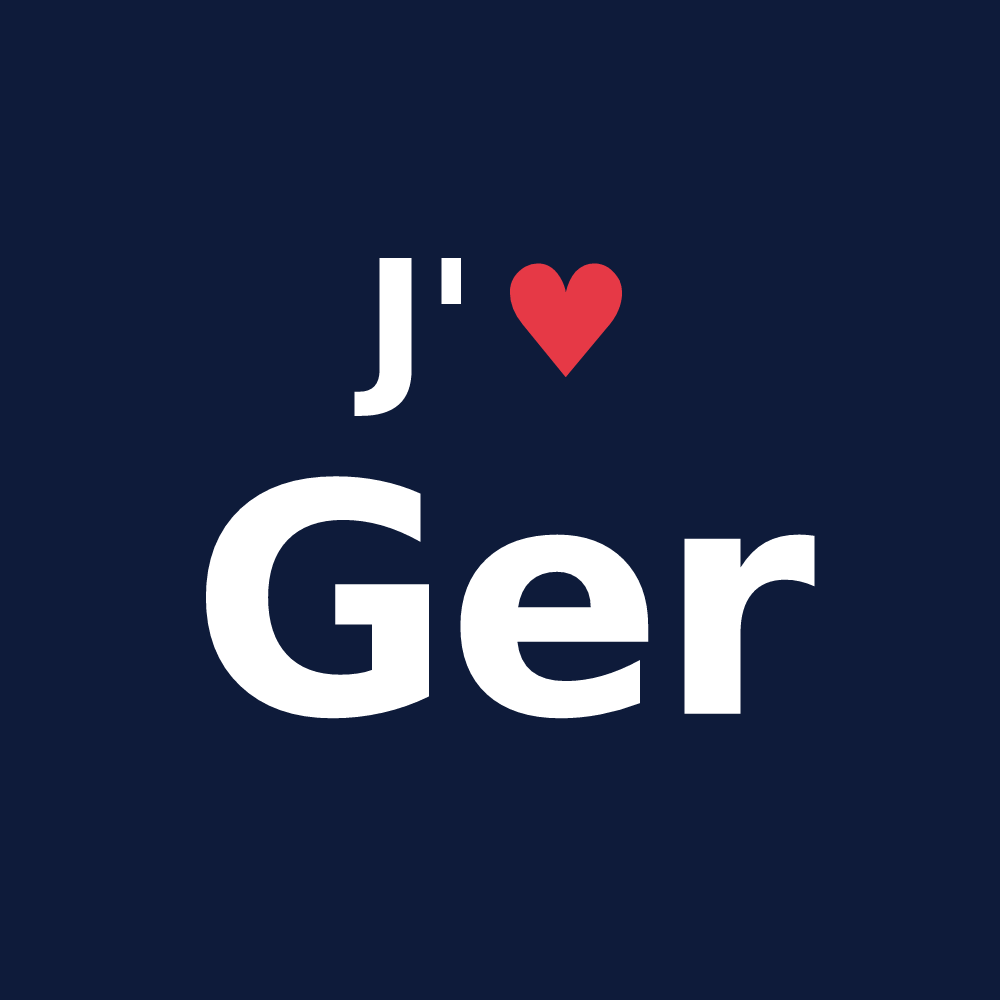 T-shirt personnalisé Ger — design J'aime Ger