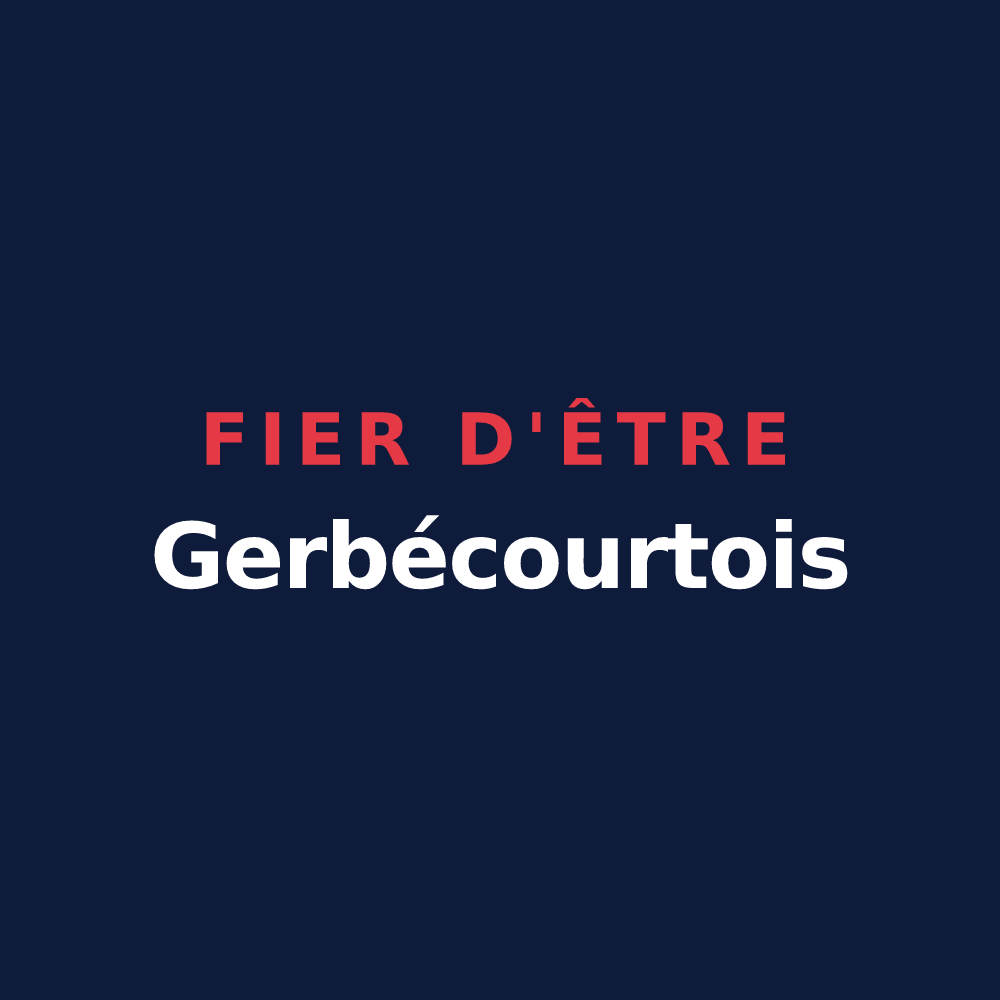 T-shirt « Fier d'être Gerbécourtois » — design pour Gerbécourt
