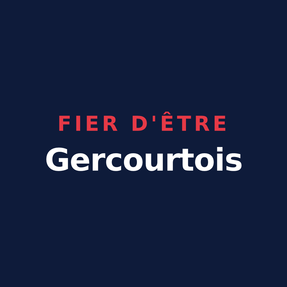 T-shirt « Fier d'être Gercourtois » — design pour Gercourt-et-Drillancourt