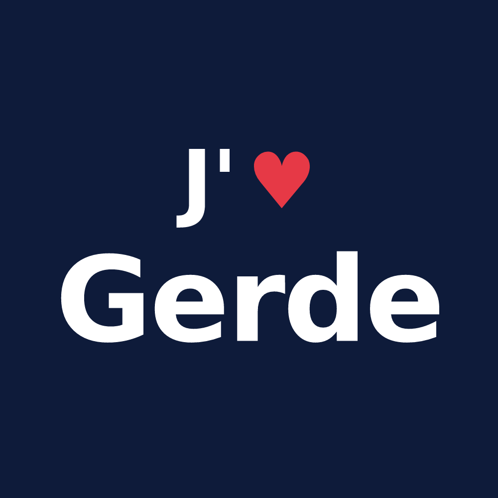 T-shirt personnalisé Gerde — design J'aime Gerde