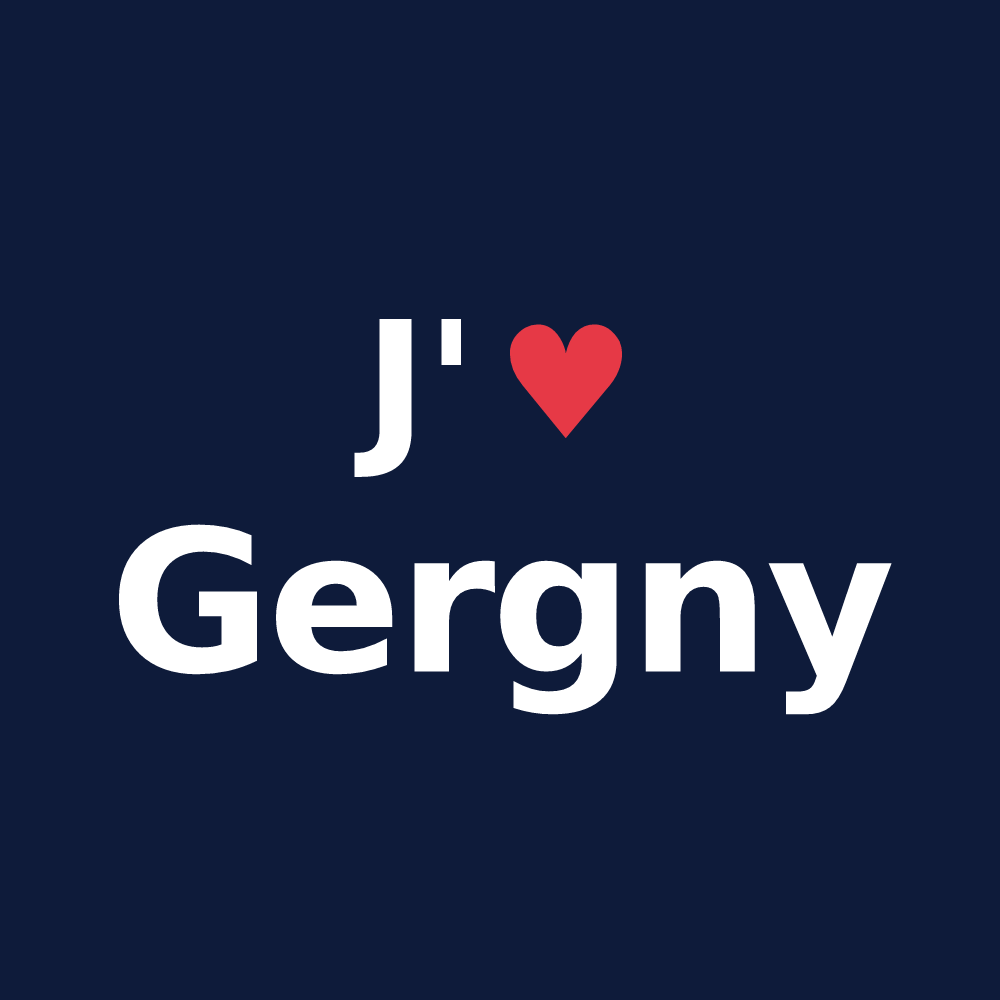 T-shirt personnalisé Gergny — design J'aime Gergny