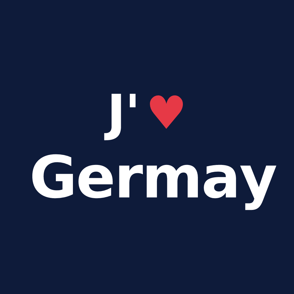 T-shirt personnalisé Germay — design J'aime Germay