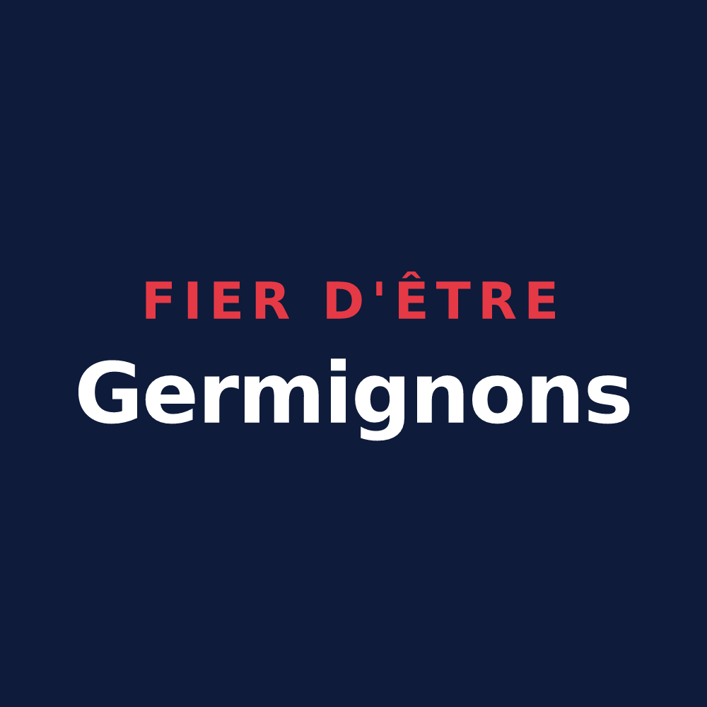 T-shirt « Fier d'être Germignons » — design pour Germigny-des-Prés