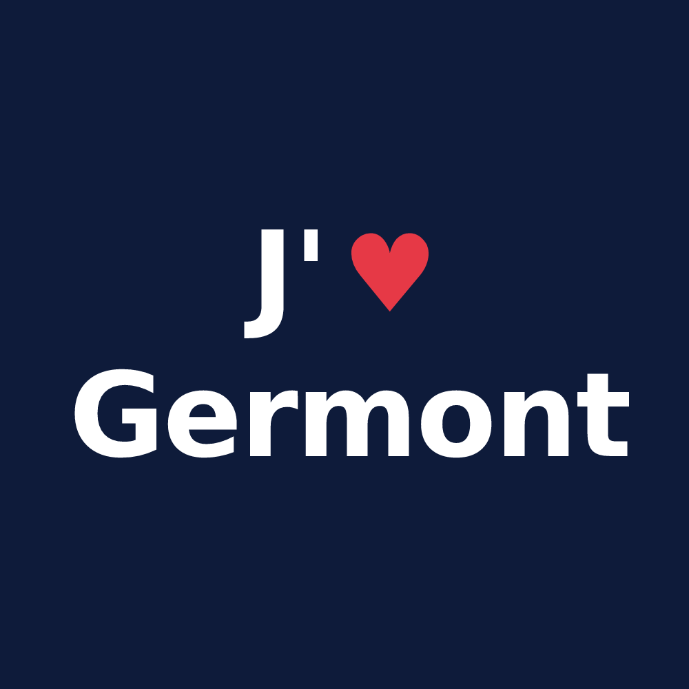 T-shirt personnalisé Germont — design J'aime Germont