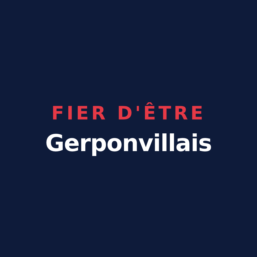T-shirt « Fier d'être Gerponvillais » — design pour Gerponville
