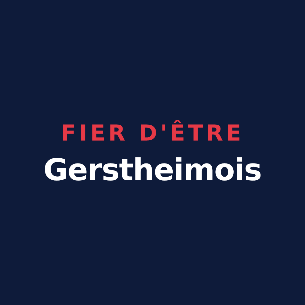 T-shirt « Fier d'être Gerstheimois » — design pour Gerstheim