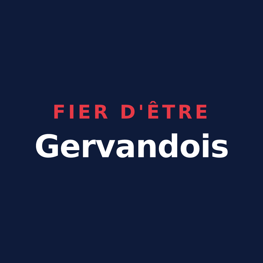 T-shirt « Fier d'être Gervandois » — design pour Gervans