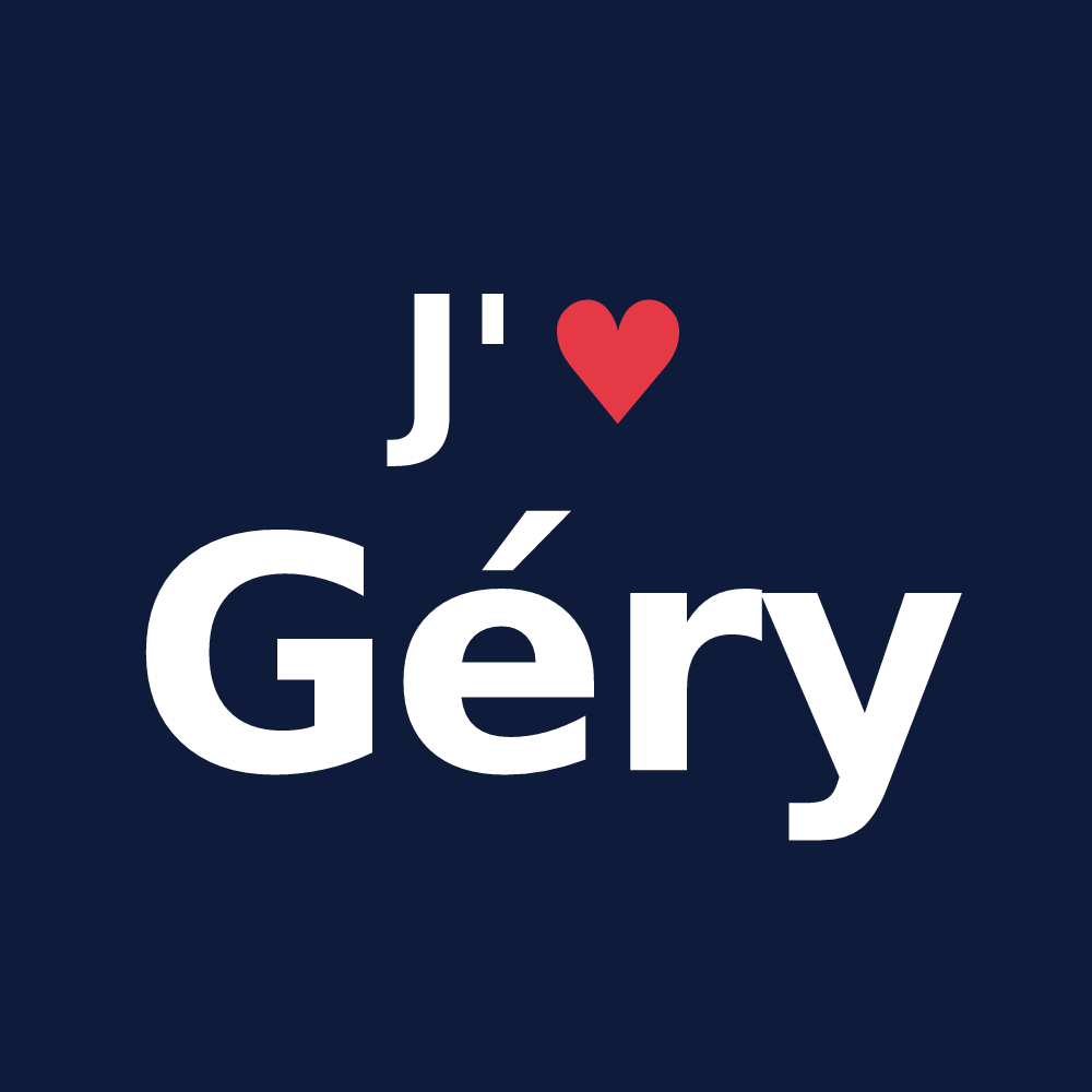 T-shirt personnalisé Géry — design J'aime Géry