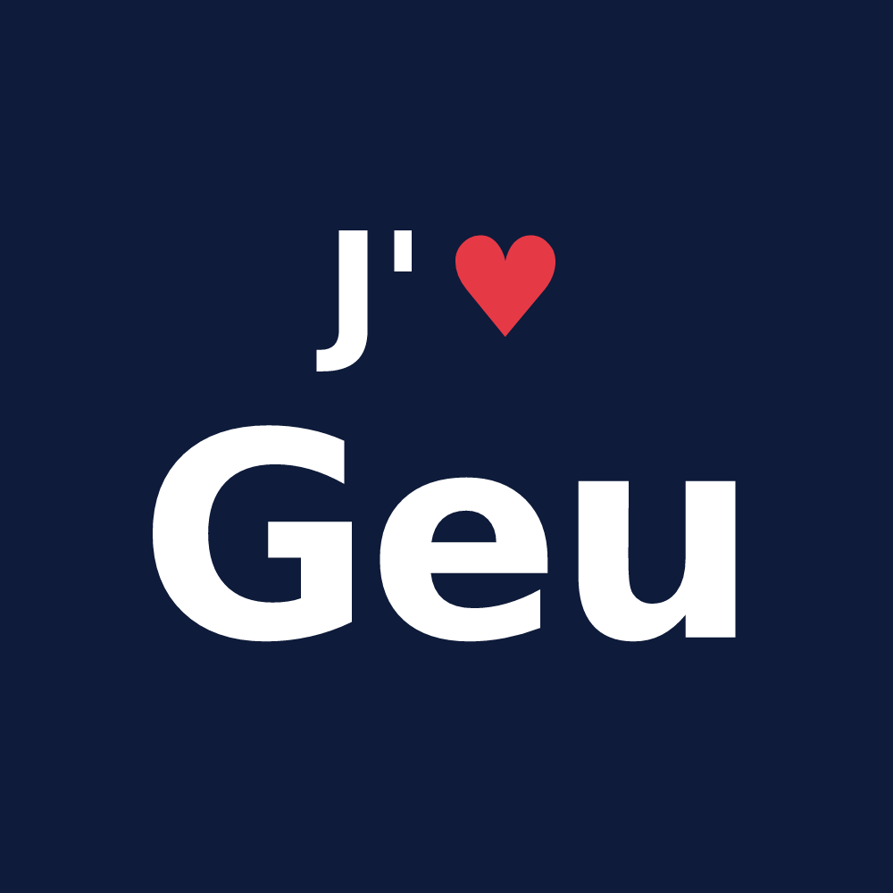 T-shirt personnalisé Geu — design J'aime Geu