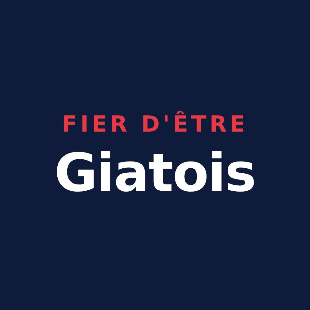 T-shirt « Fier d'être Giatois » — design pour Giat