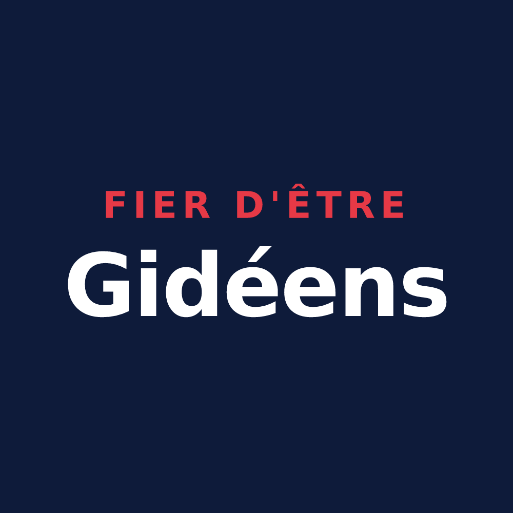 T-shirt « Fier d'être Gidéens » — design pour Gidy