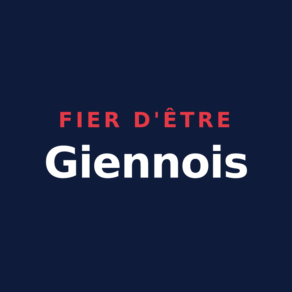 T-shirt « Fier d'être Giennois » — design pour Gien